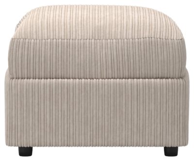 Collection - Phoebe - Fabric Footstool - Cream